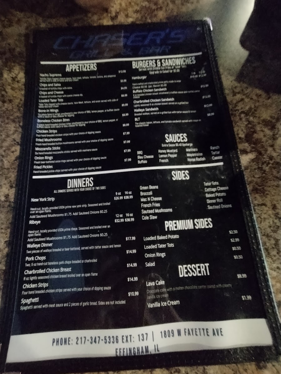 Chaser's Grill & Bar Menu - Image 3